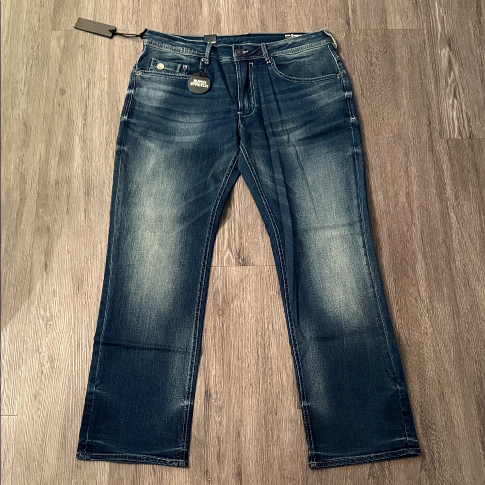Buffalo David Bitton Dark Wash slim Straight super stretch Jeans 34x30